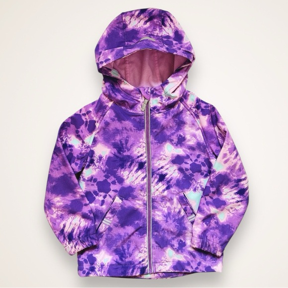 George Fleece Lined Purple Tie-Dye Print Jacket 4-5 - Picture 1 of 5